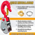 3 Ton Snatch Block With Hook  For Wire Ropes From 1 2  To 5 8  Inch