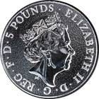 2016 Great Britain 2 Ounce Silver - Queen s Beast Lion Of England -  999 Stock