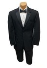 Perry Ellis Lido Men   s Black Tuxedo Jacket 40r W  Flat Front Pants 34w