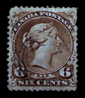 Canada Scott  27 Used F-vf Queen Victoria  1875  Large Queen