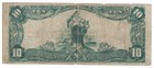 U s   warren  Pa  - Series Of 1902  10 00 National Currency Banknote
