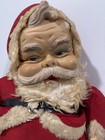 Vintage 1950 s Rushton Santa Claus  19  Tall Plush Rubber Face Doll  Best Smile