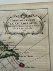 1758 Map Of Guadeloupe 