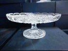 Czech Bohemia Crystal Glass - Cut Plate 23cm 9 