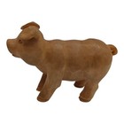 Vintage Celluloid Pig Hog Brown Miniature 