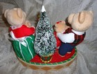 Avon Christmas Plush Teddy Bear Family Animated Talks Sings Moves Lights