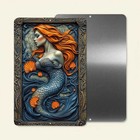Celtic Mermaid Metal Wall Sign 8x12 Fantasy Ocean Nautical Decor
