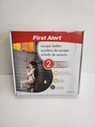 Two-story Fire Escape Ladder  14 Feet  Steel  Anti-slip  Black 375lb Capacity