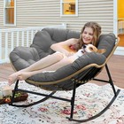 Thick Patio Rocking Chair Cushion Replacement Egg Chair Papasan Chair Swing Pad