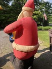 Very Rare 8ft Christmas Inflatable Santa With Star   no Fan 