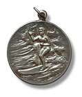 Vintage Duke Kahanamoku Medal 1914 Surfing Charm Hawaii