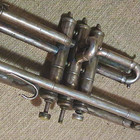 1927 Cg Conn 22b Silver Plated Bell A bb Trumpet