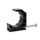 100 Pcs Efield 1 2  Black Color Half Clamp  J-hook With Nail For Pipe Support