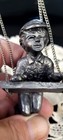Vintage Michael Ricker Pewter Figure Boy On Swing  5 5  Tall  1994  Rare