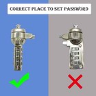Aomgd 2 Pcs 6-foot Laptop Lock Notebook Combination Lock Security Cable 4 Dig   