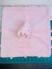 Kellytoy Baby Pink Elephant 14  X  13  Rattle Security Blanket Lovey Plush