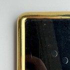 Vintage Mid Century Brass Picture Frame 3x4 Gold Metal Minimalist Rounded