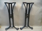 Vtg Chandler Adjustable Cast Iron Industrial Coffee Side Table Legs 13-1 2 - 20 