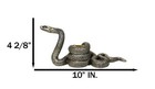 Witchcraft Sorcery Dark Magic Coiled Serpent Snake Taper Candleholder Figurine