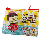 Blue Q Coin Purse Bag Credit Gift Card Zipper I Don t Have Too Many Clothes Bag