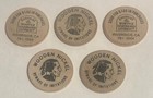 5  Wooden Nickel Wood Token Lot Sawdust   Shavings Hardwood Lumber Riverside Ca
