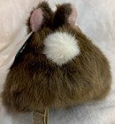 Vtg Applause Bunny Rabbit Plush Stuffed Animal Brown Realistic Pink Ears 80s Tag