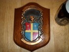  burford   Metal Coat Of Arms - Family Emblem Logo  Wooden Wall Plaque  Vintage