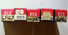 Lot Of 5 Vintage Rca Radiotron Electron Tube Boxes Gfq7 50c5 10de7 6y6g 6u6g Nos