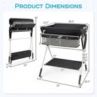 Portable Baby Changing Table foldable Diaper Changing Station Adjustable Height