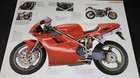 Ducati 916 Biposto Motorcycle Bike Picture Photo Collectible Out Of Print Gift