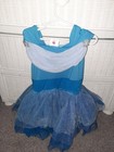 Frozen Blue Dress Costume Elastic Polyester For Girls