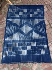 Vintage African Indigo Denim Shibori Mudcloth 64    L X 43    W Textile   No  141