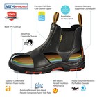 Safetoe Men s Composite Toe Chelsea Boots - Slip On Water Resistant Astm F2413