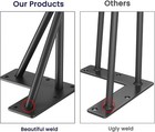 Hairpin Table Legs 24 Inch  1 2   In Diameter 3 Rods  Metal Home Diy Projects   