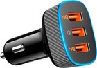New Anker R5122z11 Roav Smartcharge Vehicle Charger Black 3 Usb Ports