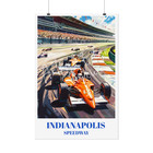 Indianapolis Racetrack Travel Poster  Indy 500 Wall Art
