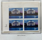 2002 U s  Scott  3647 -  3 85 Jefferson Memorial Priority Mail Plate Block - Mnh