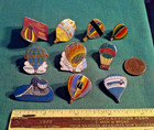 Vintage 1970 s-90s Lot Of 10 Hot Air Balloon Festival Racing Lapel Hat Pins