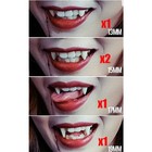 Vampire Fangs - 5 Pairs  4 Sizes With Adhesive For Halloween   Cosplay  -  