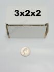 16 Extra Small White Corrugated Boxes 3x2x2 Little Gift Storage Boxes