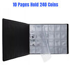 240 Pockets Coin Flip Holder Albums  Collection Storage Book For Silver Dollar