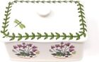 Botanic Garden 6  Butter Keeper With Knob Lid   Assorted Floral Motifs   Porc   