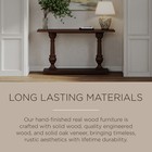 Maven Lane Arthur Traditional Wooden Console Table In Antiqued Brown Finish