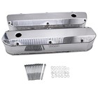 Fabricated Satin Aluminum Valve Covers Compatible With F-ord Small Block Sbf