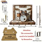 30cm Wall Key Holder     2d Dish Rack Organizer With 4 Hooks For Entryway