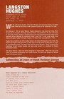 Langston Hughes First Day Of Issue Program Scott 3557