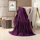 Super Soft Purple Flannel Fleece Throw Blanket - Cozy 50x60 Inch Plush Blanket