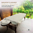 Extra Thick 3 Piece Set Massage Table Sheets Set - 100  Natural Cotton Flannel -