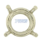 14k White Gold Round Wire Basket Setting Mounting 4 Prong 0 03ct - 5 50ct Usa
