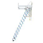 12 Steps Attic Ladder Pull Down Attic Stair Wall-mount Folding Stair 300kg 661lb